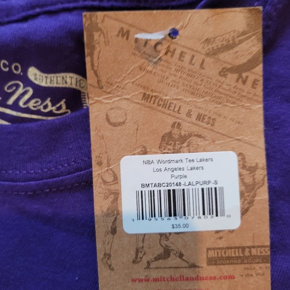 NBA Lakers Mitchell and Ness Tee - Picture 3 of 5